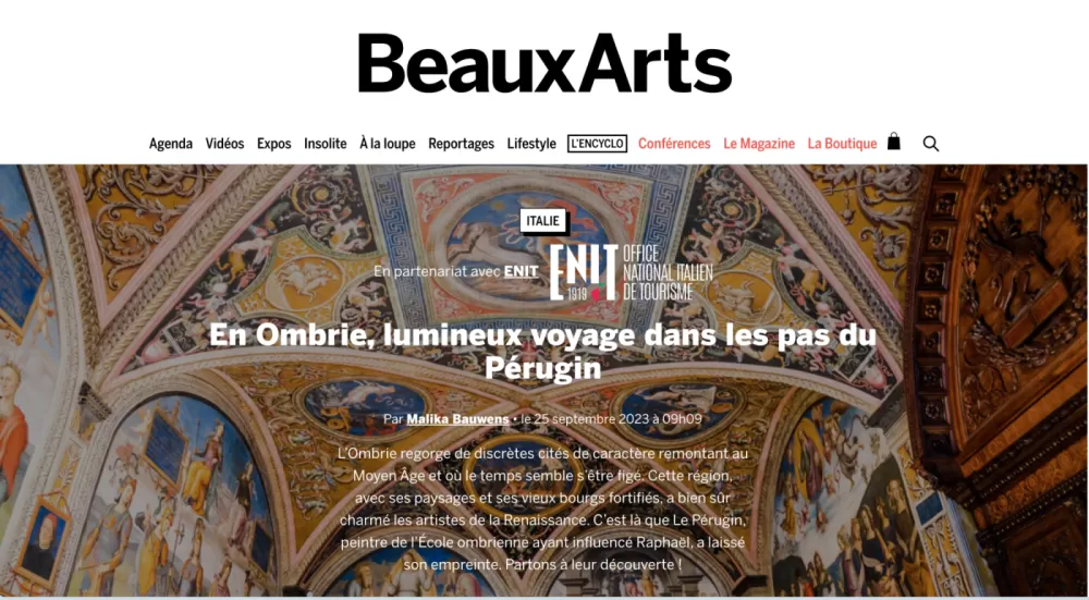 In Umbria, un luminoso viaggio sulle orme del Perugino - Beaux Arts Magazine - Parigi